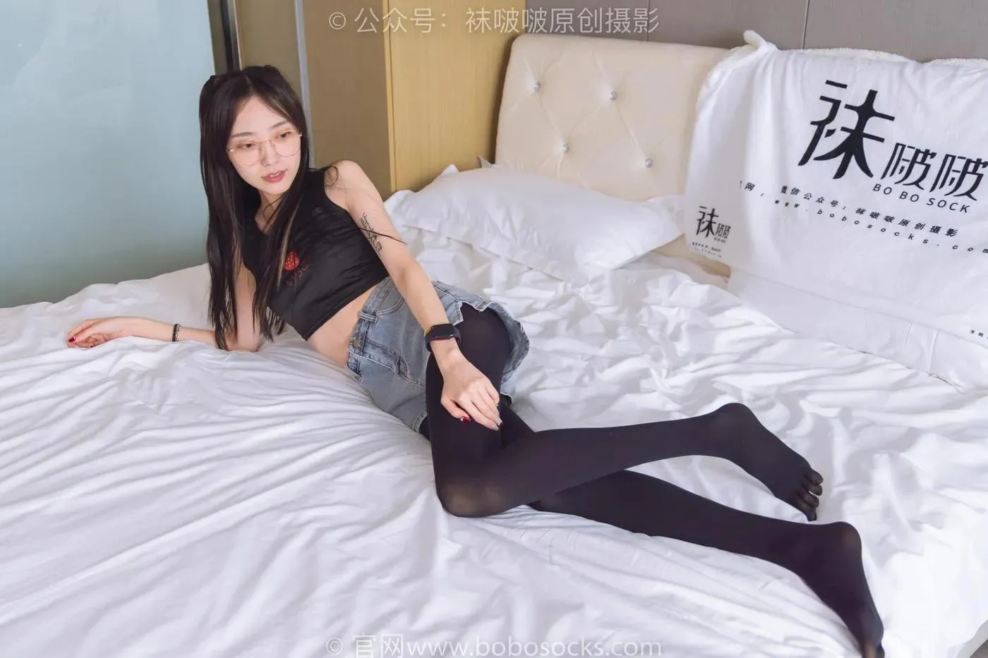[BoBoSocks袜啵啵]NO.192 稚予-高跟鞋、黑色五指袜 [139P]插图5